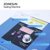 ZONESUN ZS-GLF1P Semi-Automatic Food Aluminum Foil Pouch Continuous Heating Roller Plastic Bags Sealing Machine