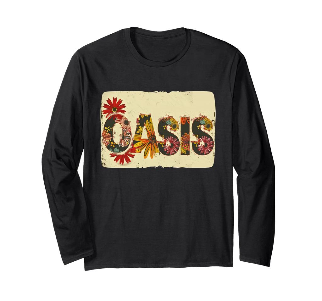 Colorful Oasis Statement Floral Long Sleeve T-Shirt