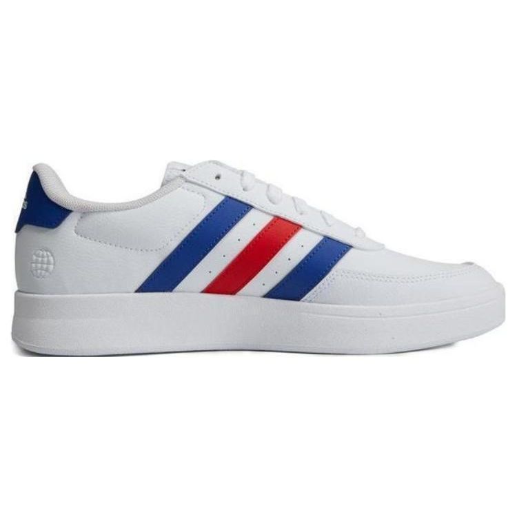 adidas Breaknet 2.0 Synthetic Leather Slip Resistant Durable Breathable Low Top Skate Shoes Men Sneakers White Red Blue HP9424