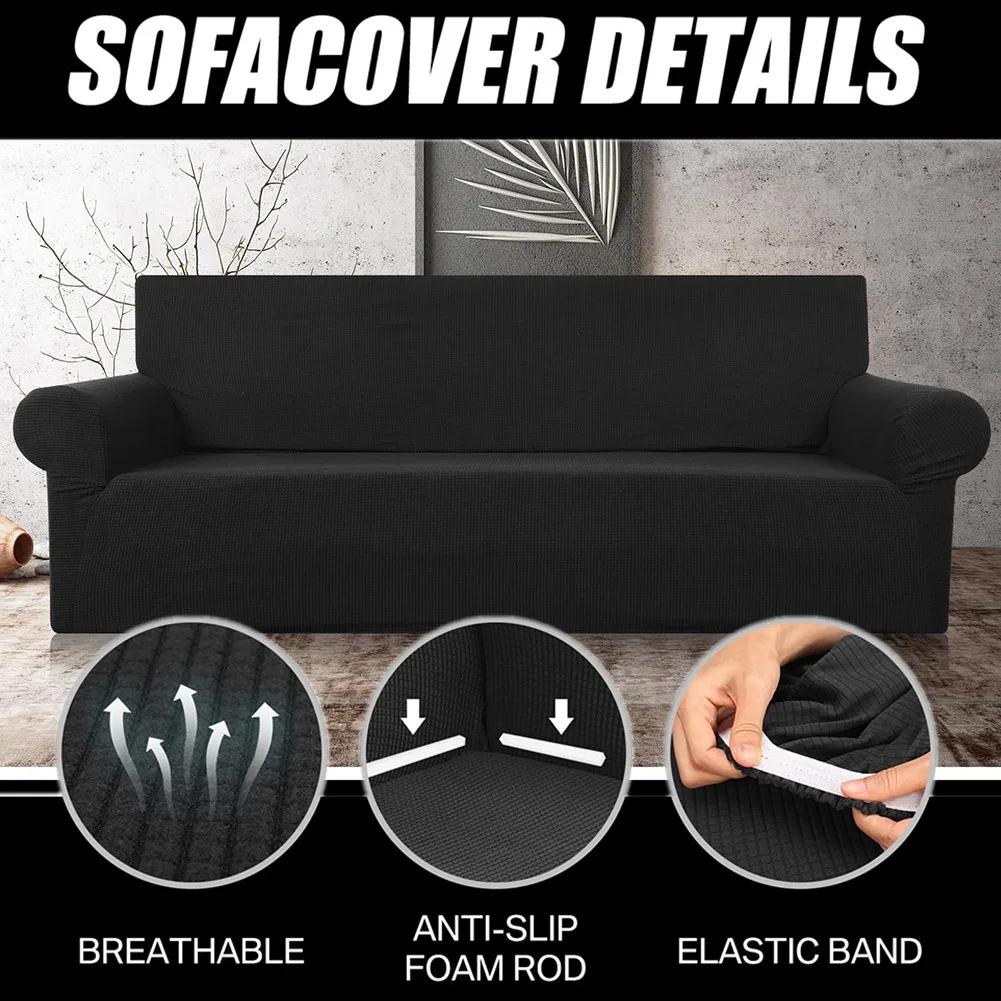 Thick Jacquard Sofa Covers 1 2 3 4 Seater Couch Cover for Living Room Stretch Sofa Slipcovers for Pets Kids Furniture Protector