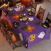 Halloween Tablecloth Decorative Cover Party Table Setting Pumpkin Spider Theme Festive Background