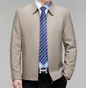 2024 Spring Business Casual Turn-Down Collar Jacket for Middle-Aged Men