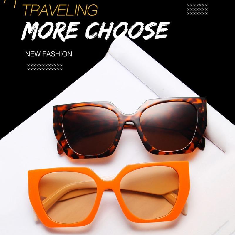 Jaunas modes kaķu acu saulesbrilles sievietēm luksusa zīmola dizaina vintage kvadrātveida liela izmēra punk saulesbrilles sievietēm Retro brilles