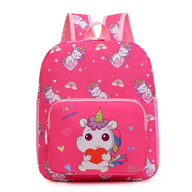 Adorable Cartoon Kids Backpack Fashionable Lightweight Nylon Animal Design