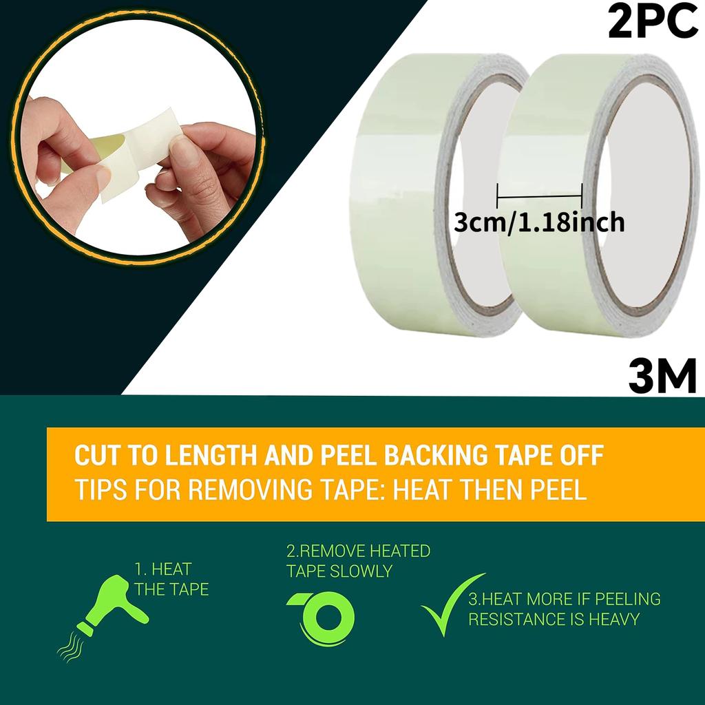 Self-adhesive Luminous Safety Tape, DIY Decorative Glowing Tape, Stage Stair Safety Warning Tape Green Fluorescent Warning Tape