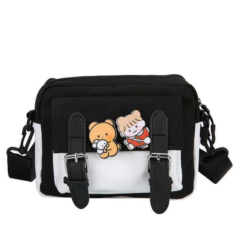 Piccola Borsa a Tracolla in Tessuto Oxford con Cerniera per Uso Quotidiano Casual