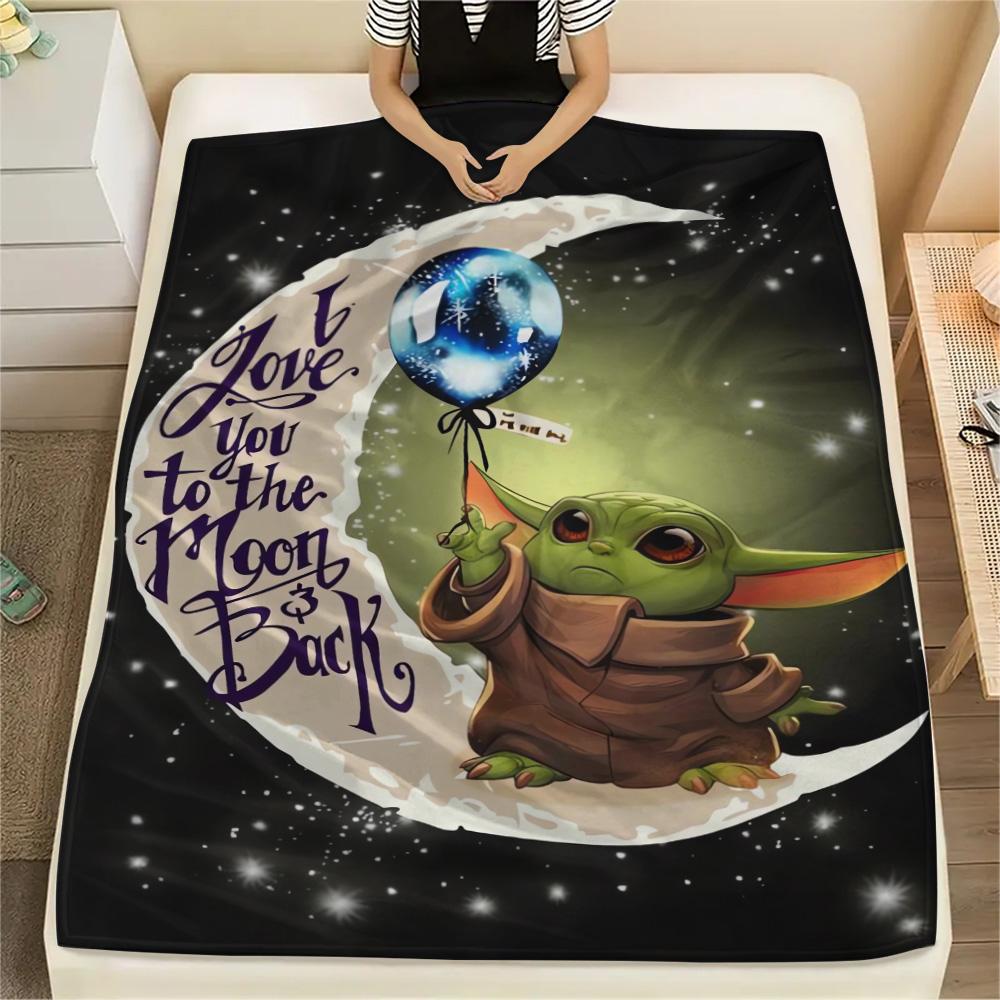 Cute Green Creature Lake Blanket Home Decor Suitable For All Seasons Outdoor Plush Blanket Bedroom Digital Printing