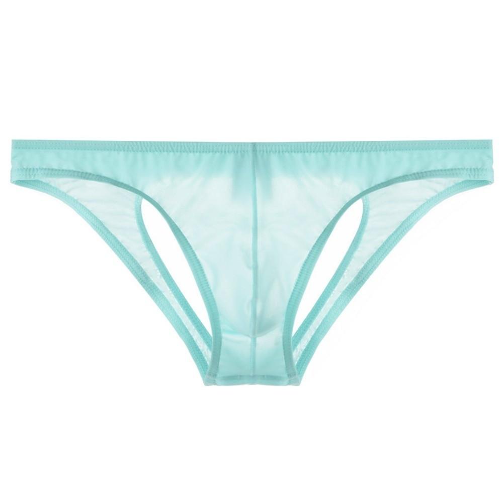 See-through Back Hole Briefs U Convex V Thongs Fashion Men's Pouch Shorts  Male