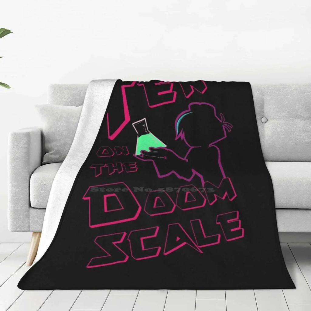 Varian-Ten On The Doom Scale Super Warm Soft Blankets Throw On Sofa/Bed/Travel Varian Rta Rts Neon Aesthetic Tumblr Cartoon
