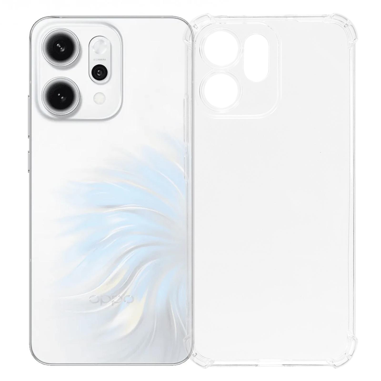 

Для Oppo Reno14 5G (Глобальный) Чехол для телефона Усиленные четыре угла Противоударный Прозрачный чехол из ТПУ A