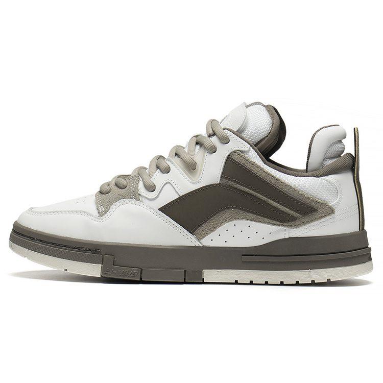 Li Ning Wave Pro Suede, Leather Slip Resistant, Abrasion Resistant, Lightweight Low top Skateboard Shoes Men's AECS059-2