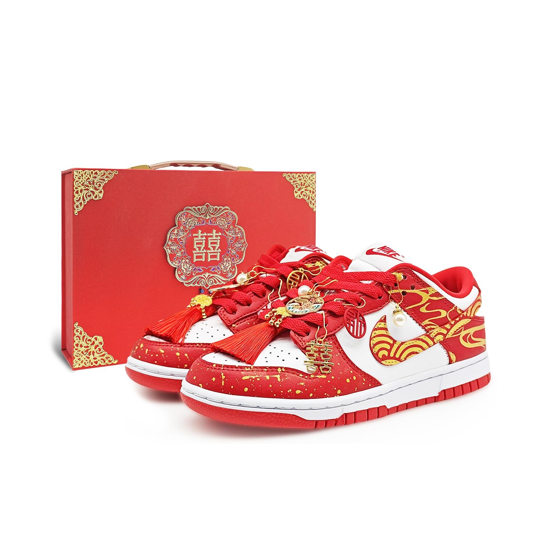 

Nike Slip Resistant Abrasion Resistant Low top Skateboard Shoes Unisex Gold Red CU1727-100(Team131-1 S) 39