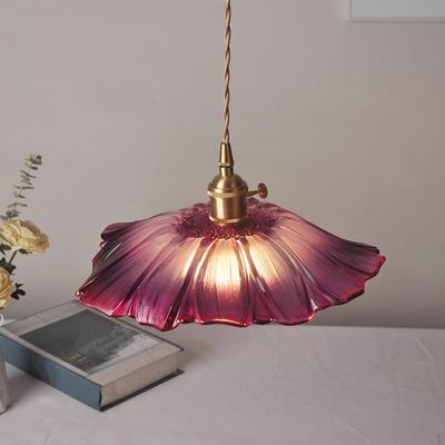 Kwiatowa lampa wisząca dekoracyjna szklana lampa wisząca żyrandol do restauracji