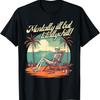 Mentally Ill But Totally Chill Skeleton On The Beach Vintage T-Shirt