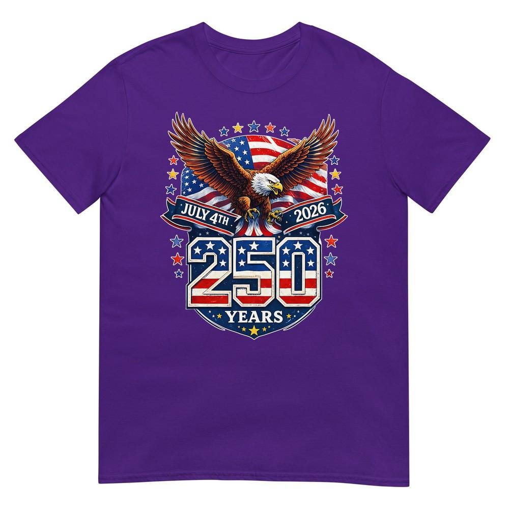 250 Years American 1776 2026 250th Usa Birthday 4th Of July Tshirt