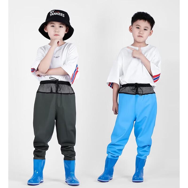 Yudoduo Kids' Waterproof Fishing Waders with Boots