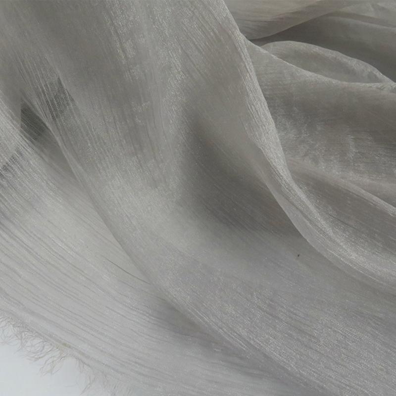 30D Silky Crepe Chiffon Fabric Thin Transparent Shimmer Sheer Hanfu Organza Fabric For Diy Sweing Ancient Hanfu Dress Costume