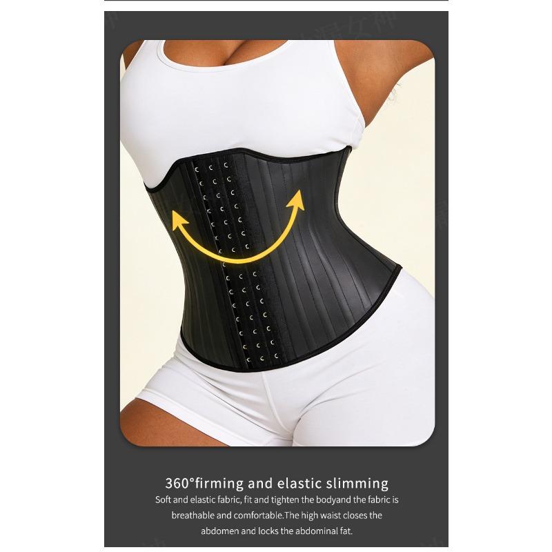 Gaine Amincissante en Latex Grande Taille Corset Post-Partum Contrôle du Ventre Ceinture Minceur pour la Taille