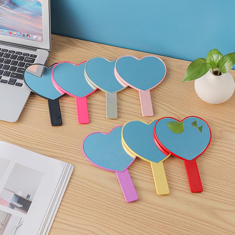 Heart-Shaped Portable Hand Mirror