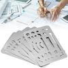 10PCS 27 Holes Erasing Shield Multi-shape Drawing Pattern Ruler  Draft Creation