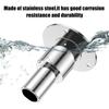 Stainless Steel Exhaust Pipe Thru Wall Tube Socket Hardware Kit 24mm Straight Tube Suitable for Boats Hull Applications