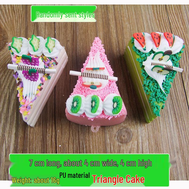 Triangle Pastry Paper Cup Fruit Cake Kitchen Cabinet Toy Food Decoration