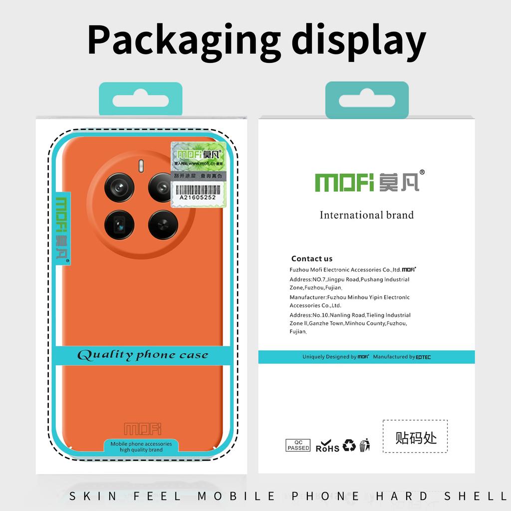 MOFI JK Qin Series For Realme 12 Pro 5G/12 Pro+ 5G Case TPU+Acrylic Skin-touch Phone Cover