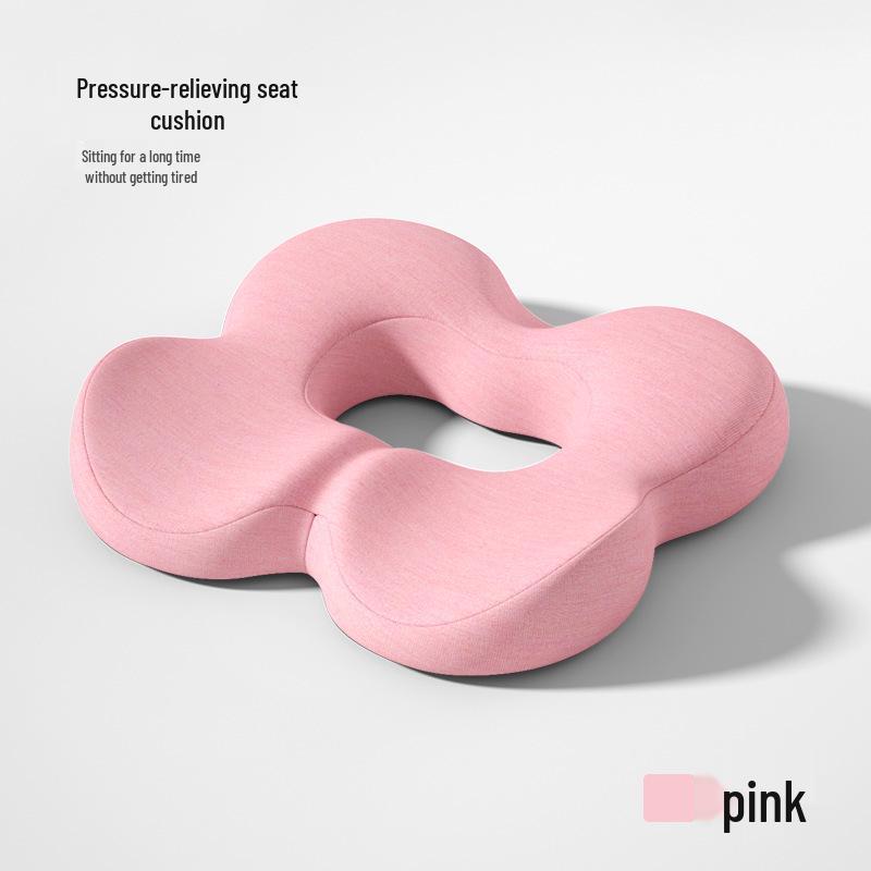Memory Foam Breathable Seat Cushion for Long Sitting - Relieves Pressure and Pain