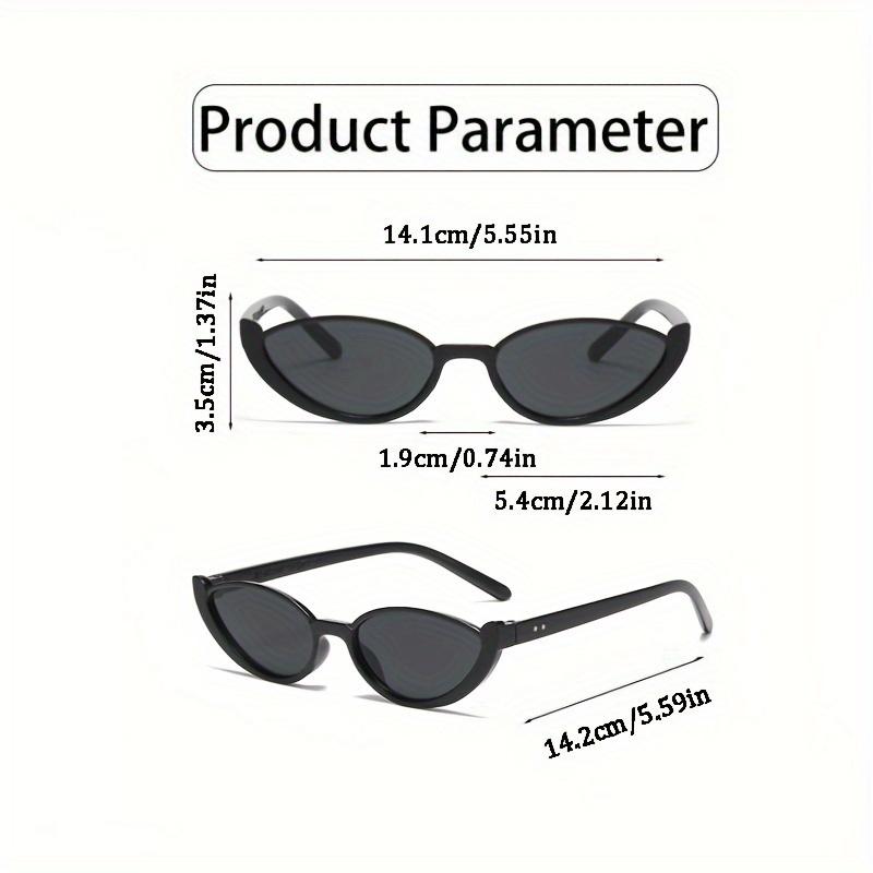 Kvinner Nye Small Cat Eye Solbriller Kvinner Menn Trendy Vintage Shades Eyewear Kjøring Sykkel Solbriller Halvramme solbriller