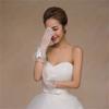 Lace Bowknot Gloves for Theme Event Female Evening Party Short Gloves Sheer Handwear for Bride Photoshooting Accessories
