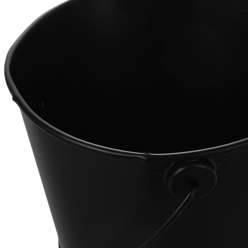 BBQ Frying Pan Drip Bucket Tinplate Grill Accessories Grease Oil with Lid Barbecue