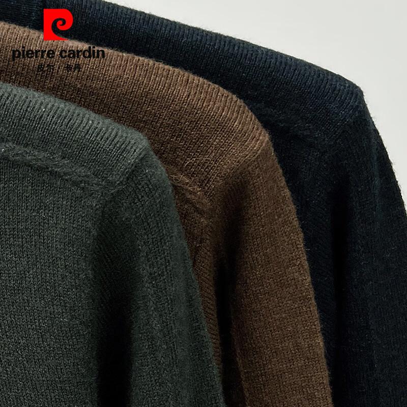 Pierre Cardin Men's 100% Pure Wool Solid Pullover Sweater