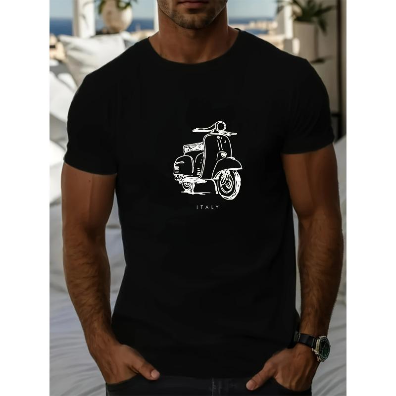 European Sizes Men s Outdoor Casual T-Shirt - Men s Summer Cotton Graphic Tee S разноцветный