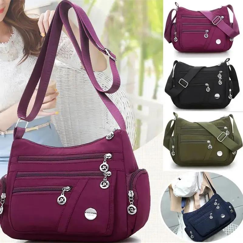 High Quality Women Nylon Waterproof Bag Messenger Bags For Lady Crossbody Large Capacity Travel Shoulder Bag Casual Handbags