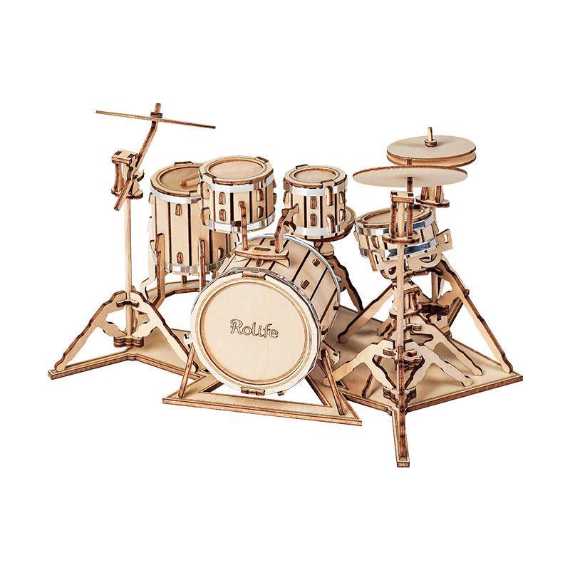 Robotime Wooden 3D Musical Instrument Puzzle DIY Toy Gift for Children