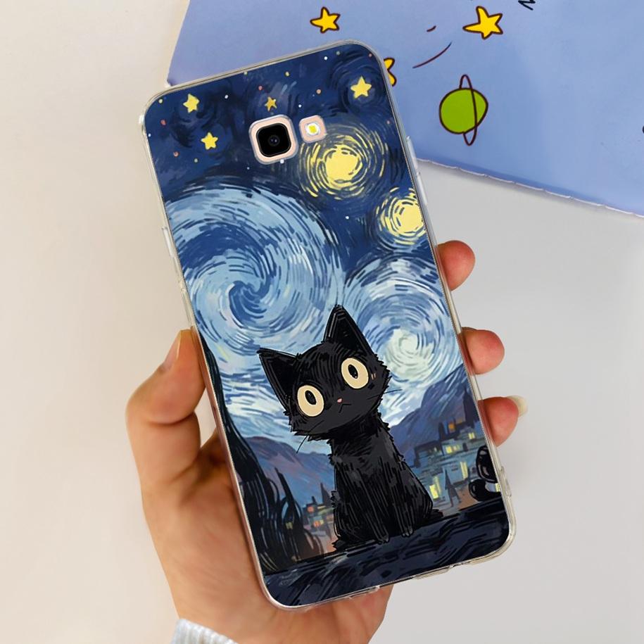 For Samsung Galaxy J4 Plus 2018 Phone Case Fashion Flower Soft Silicone Cover For Samsung J4 J 4 Plus 2018 J4+ J415F J4Plus Capa