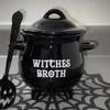 Decorative Witch Soup Bowl Black Witch Potion Cup Durable Witch Sugar Canister  Kids