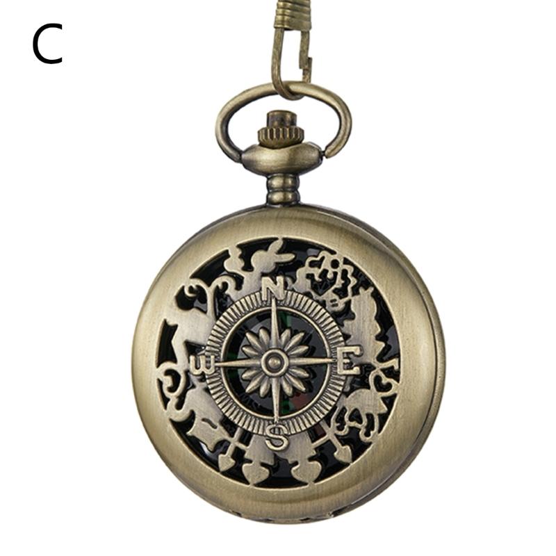Vintage Flip Compass Pocket Watch Design Outdoor Hiking Navigation Gift Retro Portable Compass Survival Tool
