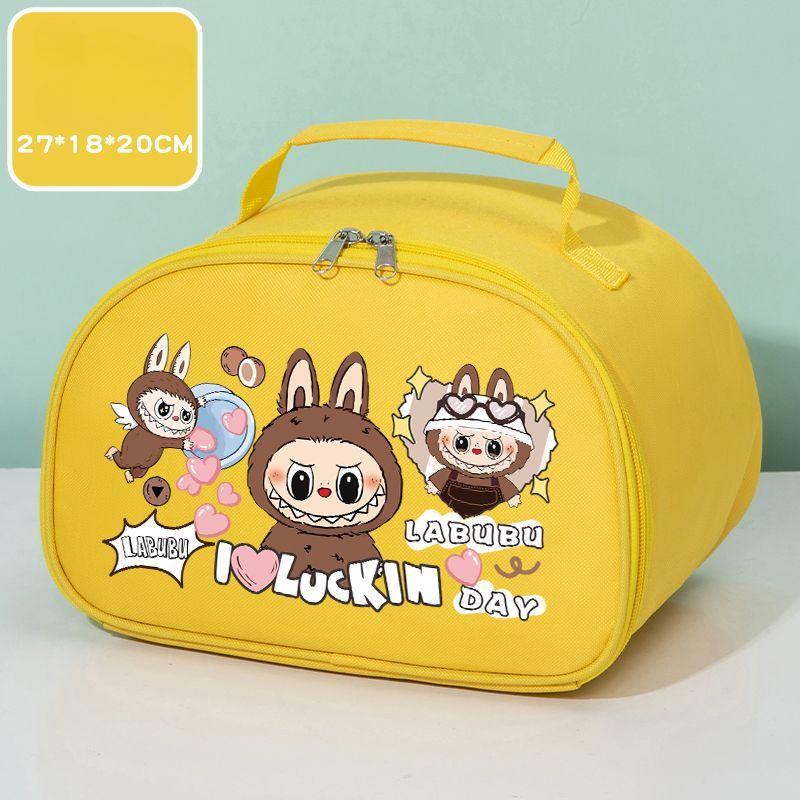 Roztomilá taška na bento, Studentská izolovaná taška, Přenosná taška na oběd s hliníkovou fólií, Velkokapacitní ruční taška