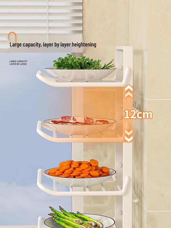 Shixun Foldable Multi-layer Kitchen Prep Storage Rack