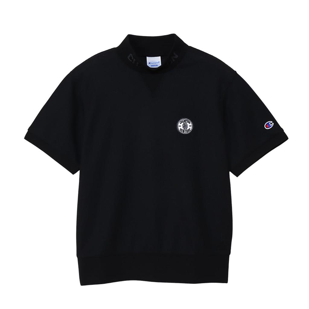 Champion Golf Short Odor UV Heat Graphic Logo Mock Women's T-Shirt, Sleeve, Antibacterial, Resistant, Quick-Drying, Protection, Shielding, Print,