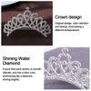 Hair Ornaments Crowns Hair Comb Rhinestone Crystal Wedding Tiaras Princess Crystal Tiaras  Wedding
