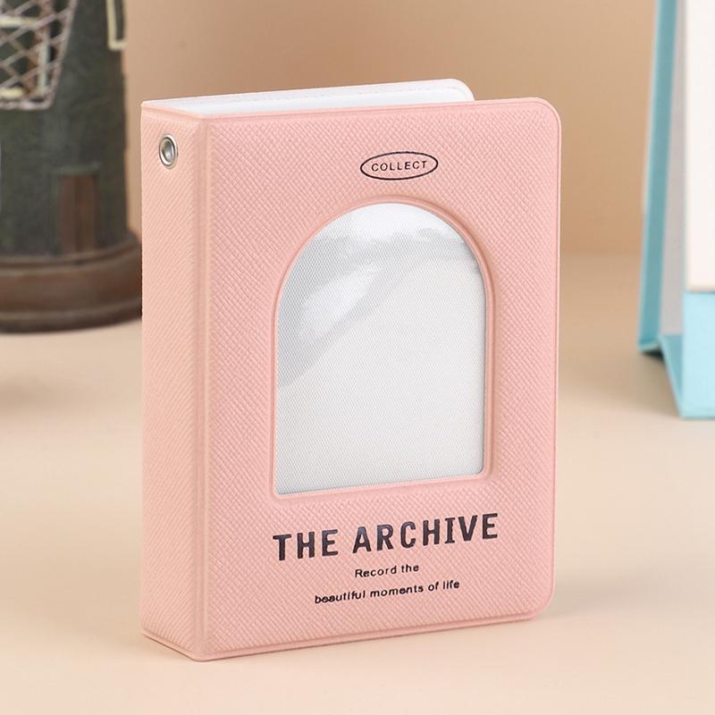 

Мини фотоальбом 20 карманов мультяшный альбом держатель для фотокарточек книга для коллекционирования K-pop альбом для фотографий K-pop биндер для фотокарточек