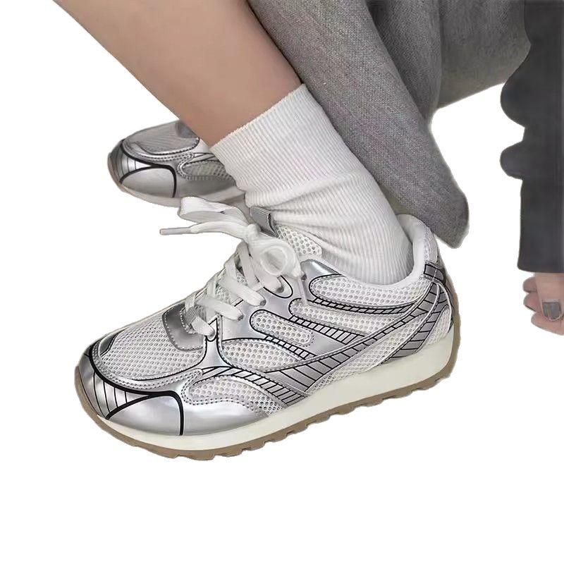 High-value Platform Dad Shoes Women's New Spring and Autumn Moral Training Sports and Leisure Board Shoes