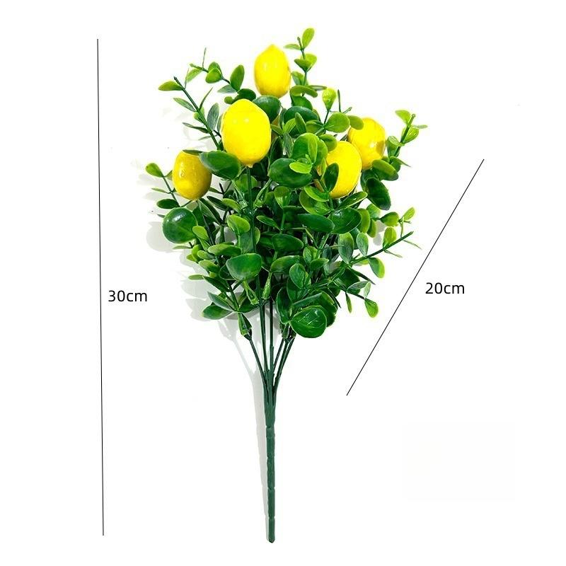 

30 см Длинный 1 шт. Искусственный Эвкалипт Лимонный Пучок Семь Разветвлений Симуляция Цветка Домашнее Украшение Зеленое Растение Орнамент Реквизит для Фотографии