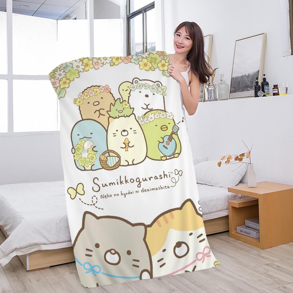 Kawaii sumikko gurashi Cartoon Beach Towel Cute Kawaii Room Decor Bath Girls Children Hand Towels For Bathroom Shower
