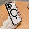 iPhone16promax mobile phone case acrylic transparent magnetic suction suitable for Apple 16 protective case 15 simple