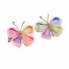 Trendy Handmade Gradient Rainbow Bow Hair Clips for Children