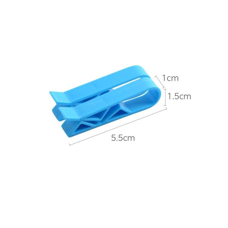 5Pcs Plastic Kitchen Garbage Bin Clip, Set of Bag Clips Anti-Slip Fixation Clamp for Trash Cans and Garbage Bins