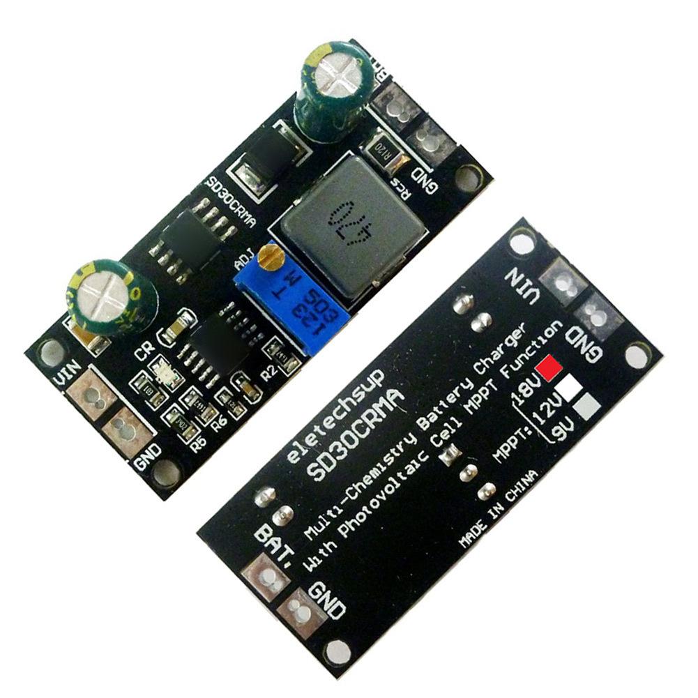 9V 12V 18V  For Solar Panel Lithium Battery Module MPPT Charge Controller SD30CRMA  For Solar Panel MPPT Controller Accommodates